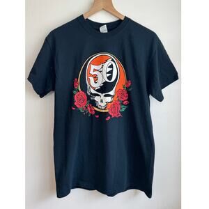 San Francisco Giants Grateful Dead 50th Anniversary T Shirt Black Graphic Size M
